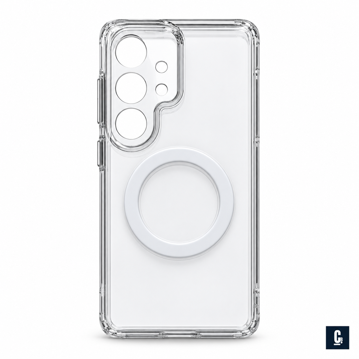 KZDOO IceGuard Magnetic Case — Clear White | CB Studio | color=clear-white | view=front