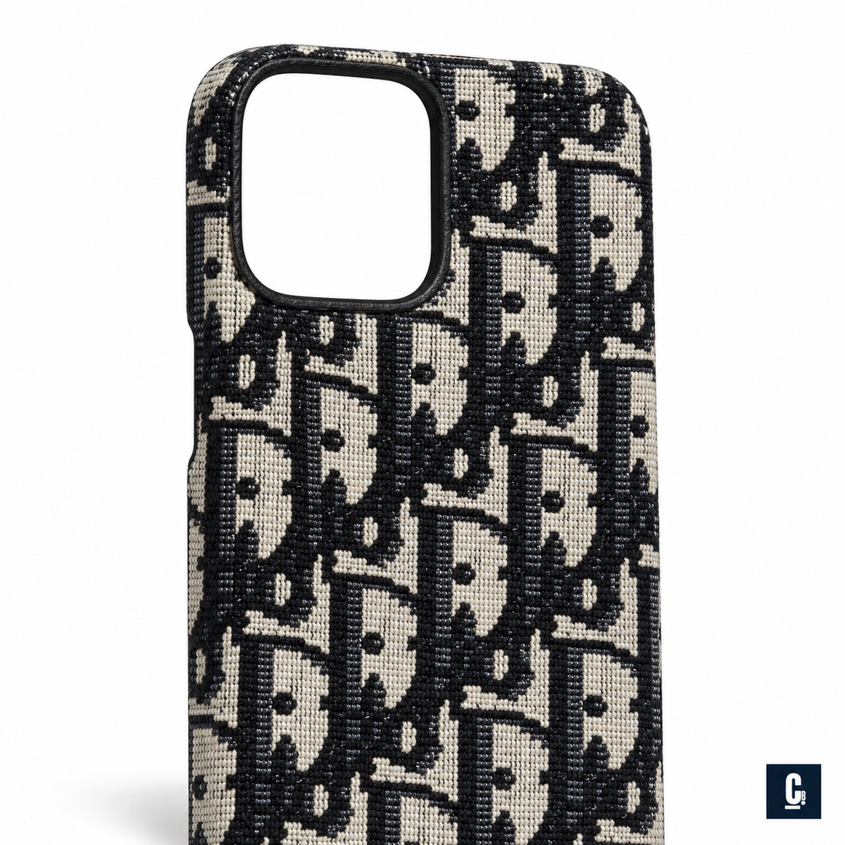 Oblique Canvas Case — Black & Ivory | CB Studio | color=black-ivory | view=detail