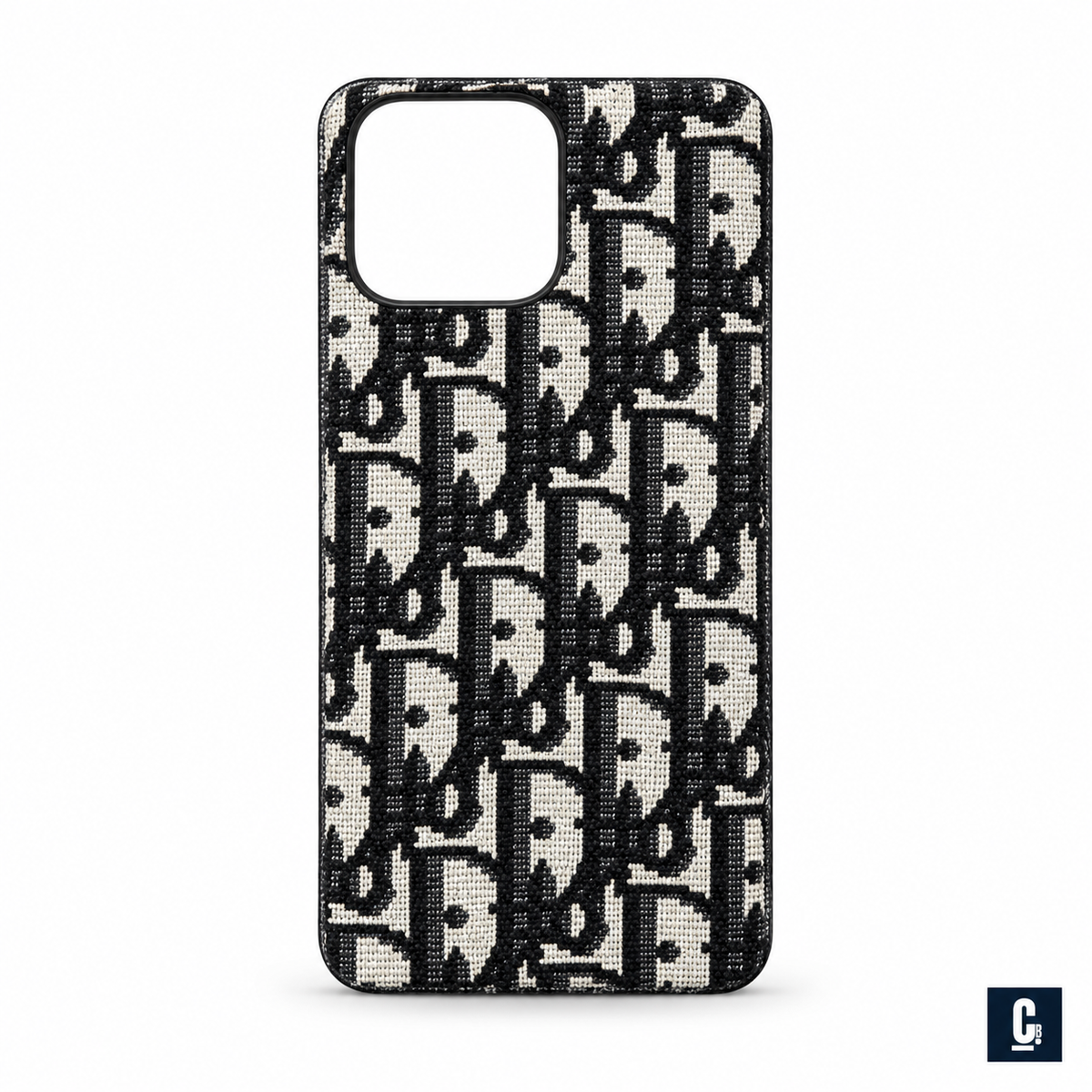 Oblique Canvas Case — Black & Ivory | CB Studio | color=black-ivory | view=front