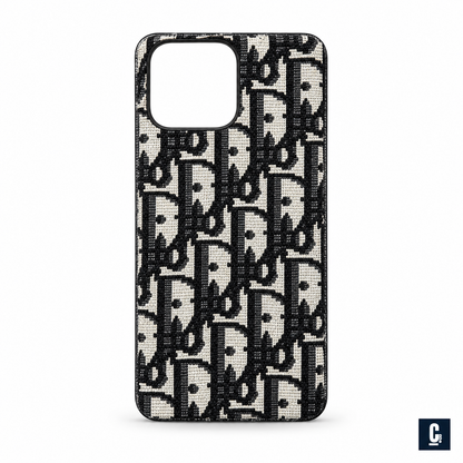 Oblique Canvas Case — Black & Ivory | CB Studio | color=black-ivory | view=front