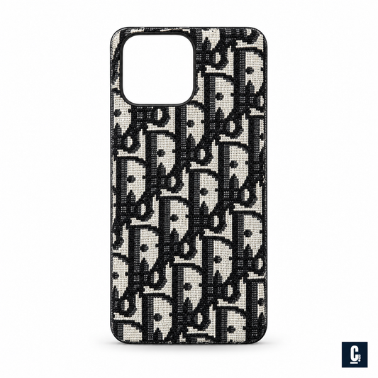 Oblique Canvas Case — Black & Ivory | CB Studio | color=black-ivory | view=front