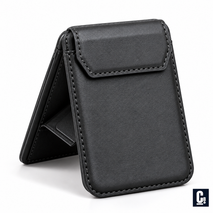 Pivot Stand MagSafe Wallet — Charcoal | CB Studio | color=charcoal | view=detail