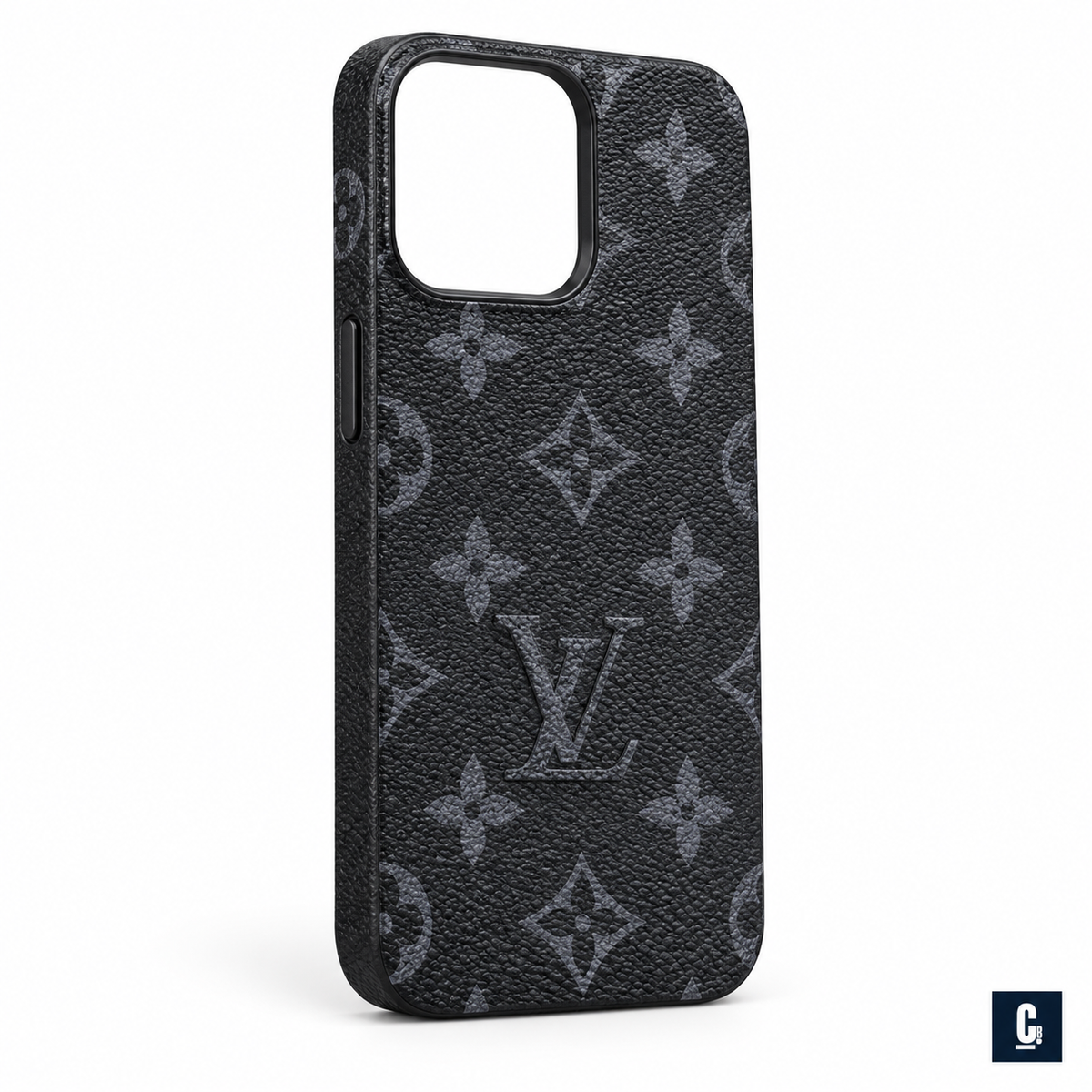 Shadow Monogram Case — Black | CB Studio | color=black | view=angle