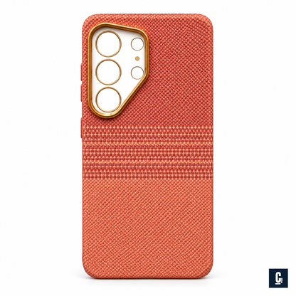 Woven Spectrum Case — Coral | CB Studio | color=coral | view=front