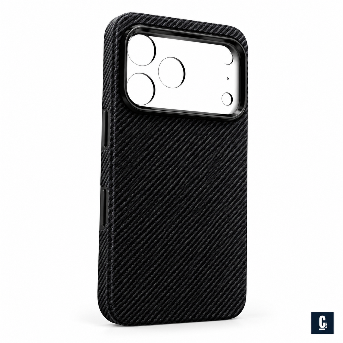 Woven Spectrum Case — Midnight Black | CB Studio | color=midnight-black | view=angle