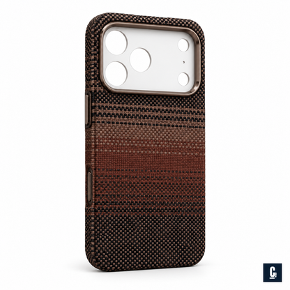 Woven Spectrum Case — Mocha Ombre | CB Studio | color=mocha-ombre | view=angle