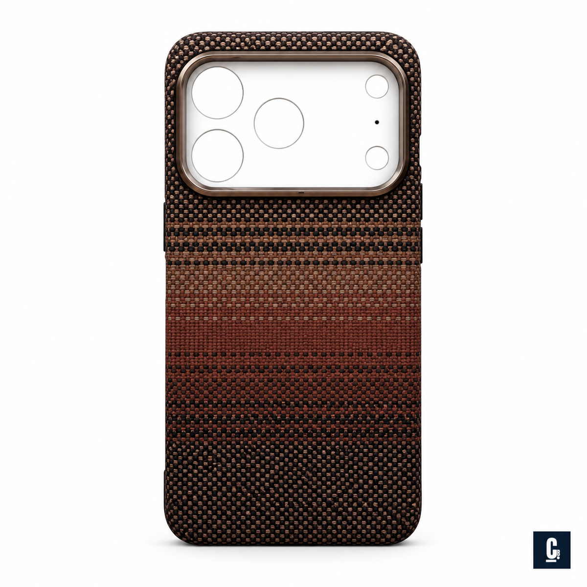 Woven Spectrum Case — Mocha Ombre | CB Studio | color=mocha-ombre | view=front