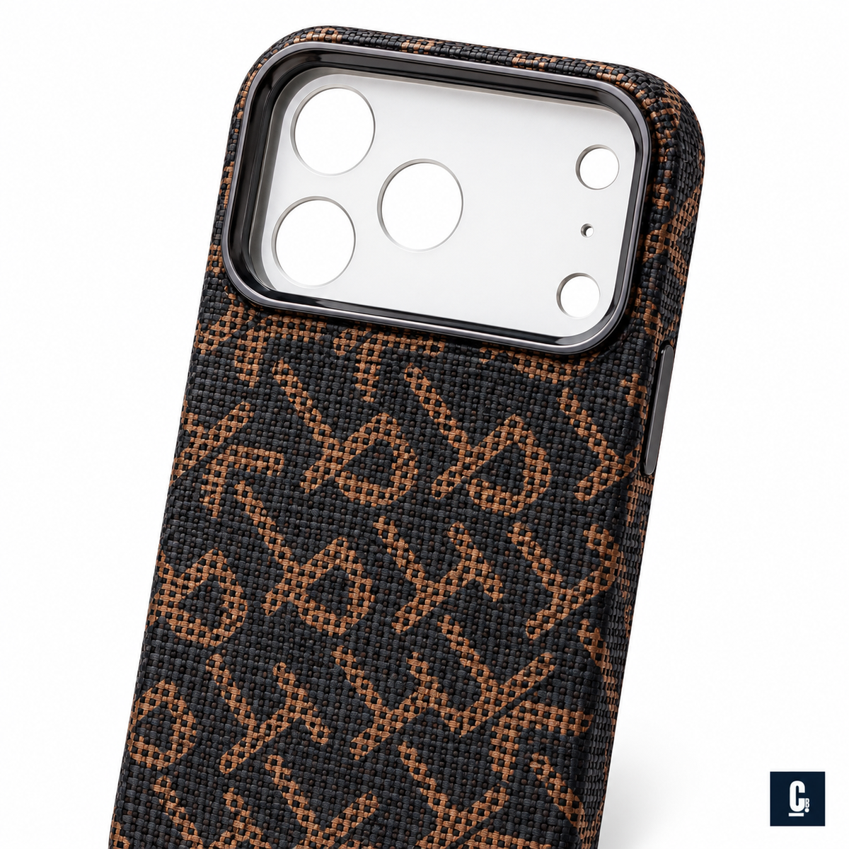 Woven Spectrum Case — Monogram Brown | CB Studio | color=monogram-brown | view=detail