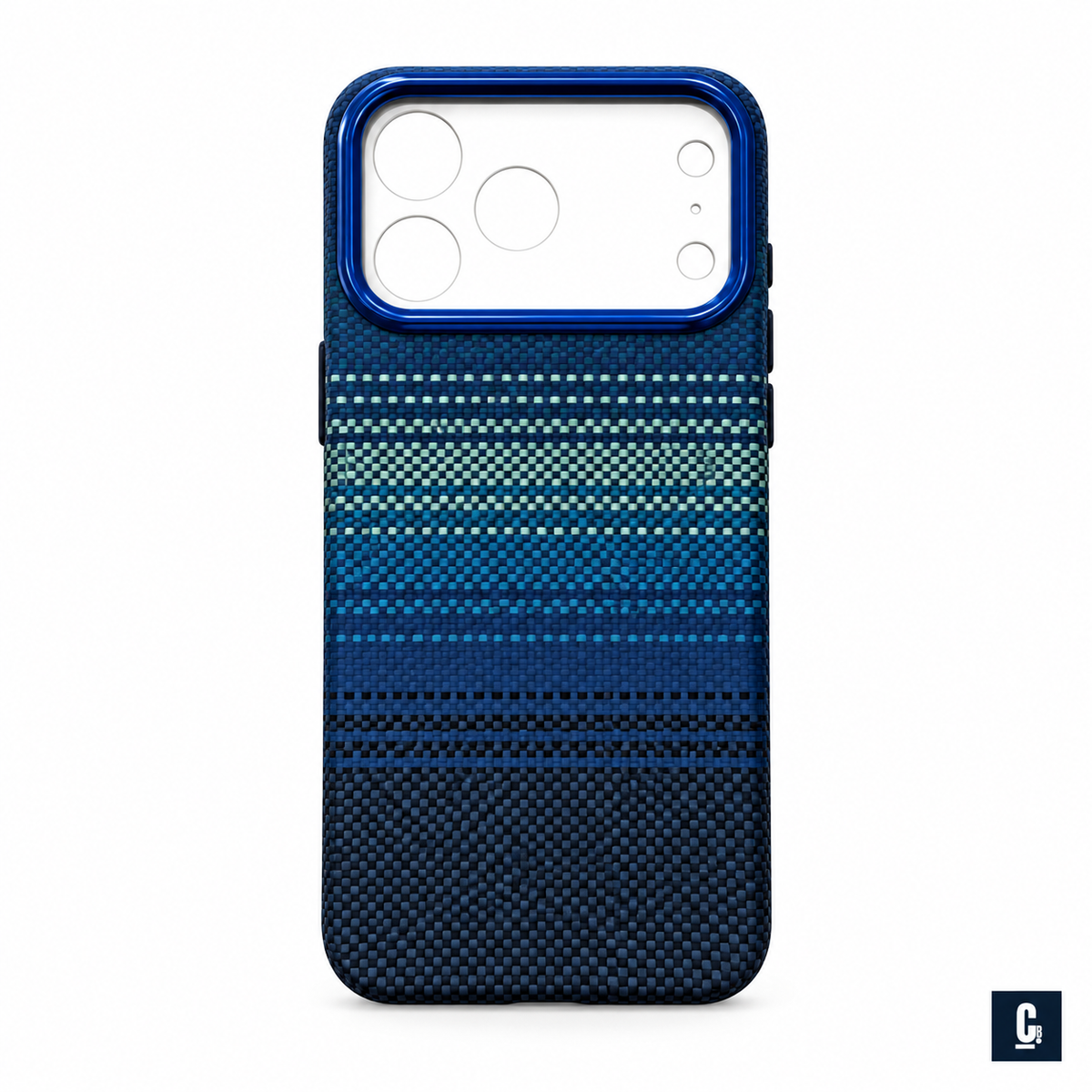Woven Spectrum Case — Ocean Ombre | CB Studio | color=ocean-ombre | view=front
