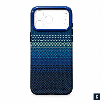 Woven Spectrum Case — Ocean Ombre | CB Studio | color=ocean-ombre | view=front