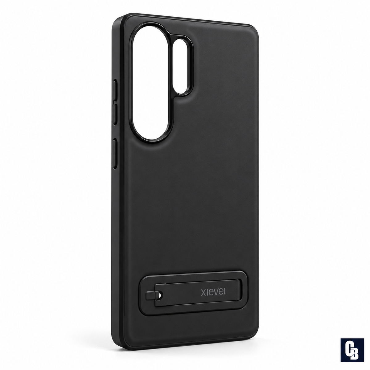 XLevel Pure Ease Stand Case — Black | CB Studio | color=black | view=angle