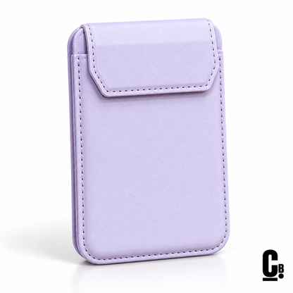 Pivot Stand MagSafe Wallet – Lilac with the CustomBay logo