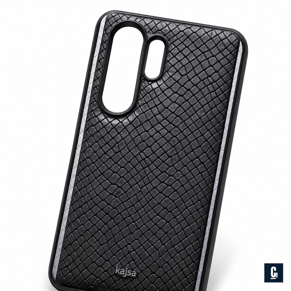 Kajsa Python Texture Case — Black | CB Studio | color=black | view=detail